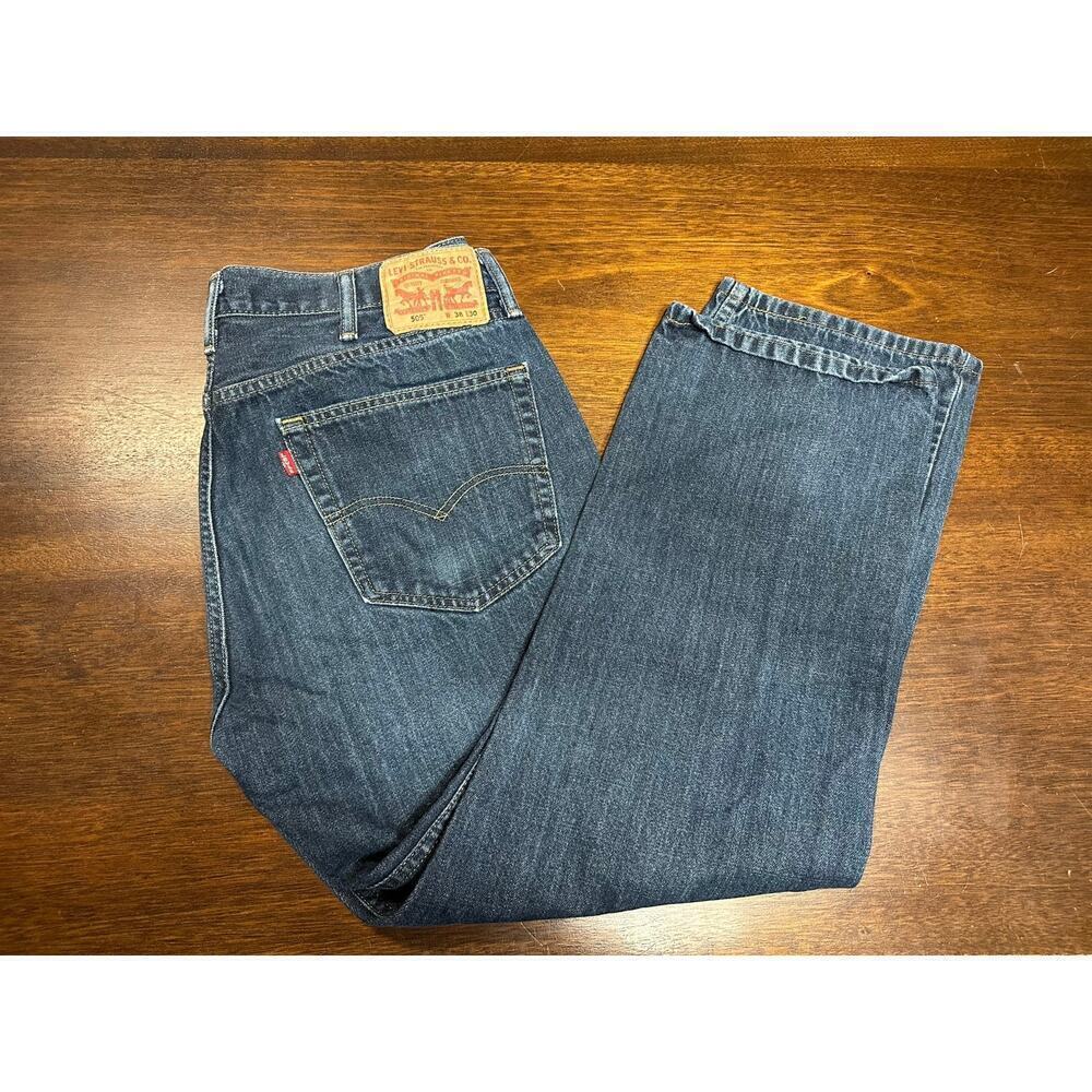 Levi 505 Jeans Men 38x30 Classic Academia Twee Western Cowboy Aztec Minimalist
